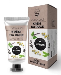 Leros Živel Zem Hydratačný krém na ruky s pačuli a fazuľou Tonka