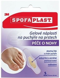 3M SpofaPlast č.911N Gélové náplasti na pľuzgiere na prstoch, malé (70 x 26 mm)