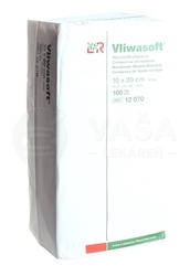 Vliwasoft Kompresy nesterilné, 4-vrstvové (10 x 20 cm)