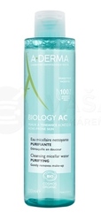 A-DERMA Biology AC Čistiaca micelárna voda na pleť so sklonom k akné