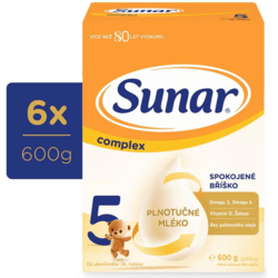 Sunar Complex 5 Multipack Detské mlieko (od ukončeného 36. mesiaca)