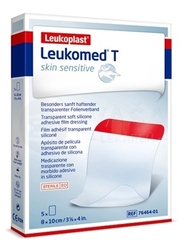 Leukoplast Leukomed T Skin Sensitive Filmové krytie fixačné, transparentné (8 x 10 cm)