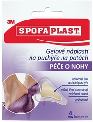 3M SpofaPlast č. 912N Gélové náplasti na pľuzgiere na pätách (70 x 45 mm)