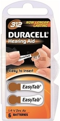 Duracell HA 312 Easytab 1,4 V batérie do načúvacích prístrojov