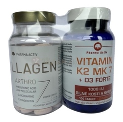 Pharma Activ Collagen Arthro + Vitamín K2+D3 Forte (Akciové balenie)