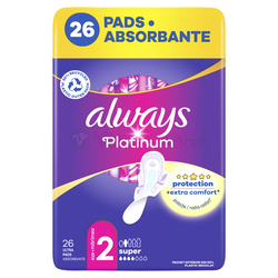 Always Platinum Super Hygienické vložky s krídelkami (veľkosť 2)