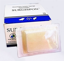 Surgispon Standard Vstrebateľná hemostatická špongia (80 x 50 x 10 mm)
