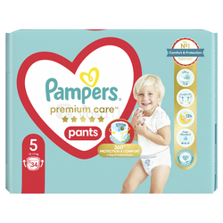 Pampers Premium Care Pants 5 Detské plienkové nohavičky (11 - 17 kg)