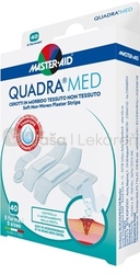 Master Aid Quadra Med Jemné náplasti s antiseptickým vankúšikom (5 veľkostí)