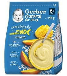 Gerber Natural Nemliečna kaša Dobrú noc Mango (od ukončeného 6. mesiaca)