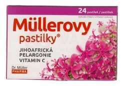 Müllerove pastilky s juhoafrickou pelargóniou a vitamínom C