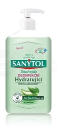 Sanytol Hydratujúce tekuté mydlo Aloe vera & zelený čaj