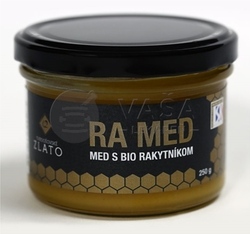 Tvrdošovské zlato Pastovaný kvetový med s BIO rakytníkom