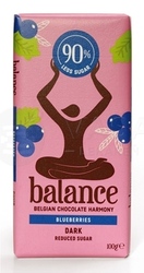 Balance Belgická horká čokoláda s čučoriedkami so sladidlom zo stévie