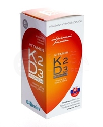 Biomin Vitamín K2 + vitamín D3 2000 IU Premium
