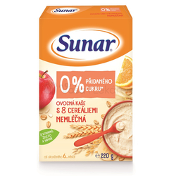 Sunar Ovocná nemliečna kaša s 8 cereáliami (od ukončeného 6. mesiaca)