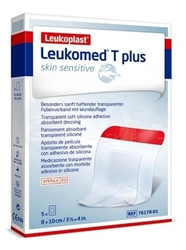 Leukoplast Leukomed T Plus Skin Sensitive Sterilné filmové krytie s vankúšikom (8 x 10 cm)
