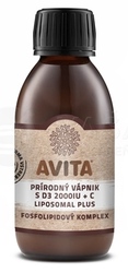 Avita Prírodný Vápnik s D3 2000IU + C Liposomal Plus