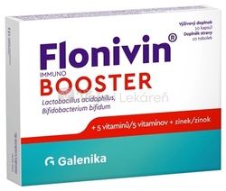Galenika Flonivin IMMUNO BOOSTER (Prospešné baktérie + 5 vitamínov + Zinok)