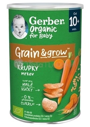 Gerber Organic Chrumky Pšenično-ovsené s mrkvou (od ukonč. 10. mesiaca)