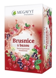 Megafyt Ovocný čaj Brusnice s bazou