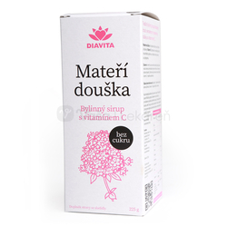 Diavita Materina dúška Bylinný sirup bez cukru s vitamínom C