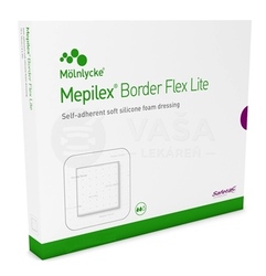 Mepilex Border Flex Lite Samolepivé silikónové krytie na rany (10 x 10 cm)