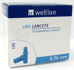Wellion Lancets 28G Sterilné lancety (priemer 0,36 mm)
