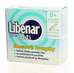 Libenar pre deti Nosové kvapky na čistenie nosových dutín