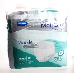 MoliCare Premium Mobile 5 kvapiek XL Naťahovacie plienkové nohavičky