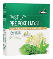 NaturProdukt Pastilky pre pokoj mysli