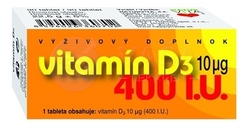 Naturvita Vitamín D3 10 mcg (400 IU)