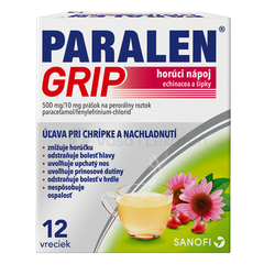 Paralen Grip Horúci nápoj Echinacea a šípky