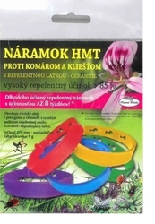 Náramok HMT proti komárom a kliešťom s repelentnou látkou Geraniol