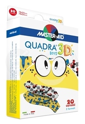 Master Aid Quadra 3D Boys Náplasť pre chlapcov (2 veľkosti)