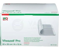 Vliwazell Pro Superabsorbčné sterilné krytie na rany (20 x 25 cm)