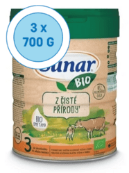 Sunar BIO 3 Multipack Batoľacie mlieko (od ukončeného 10. mesiaca)