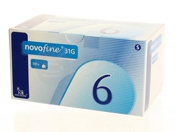 NovoFine 31G Ihla pre inzulínové pero (0,25 x 6 mm)