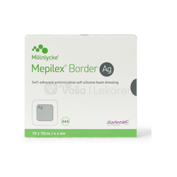 Mepilex Border Ag Silikónový obväz na rany (10 x 10 cm)