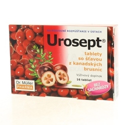 Dr. Müller Urosept Tablety so šťavou z brusníc