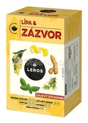 Leros Bylinný čaj Čajová chvíľka Lipa & Zázvor