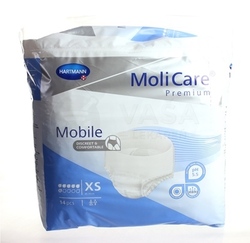 MoliCare Premium Mobile 6 kvapiek XS Naťahovacie plienkové nohavičky