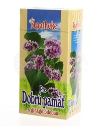 Apotheke Bylinný čaj pre dobrú pamäť Ginkgo Biloba