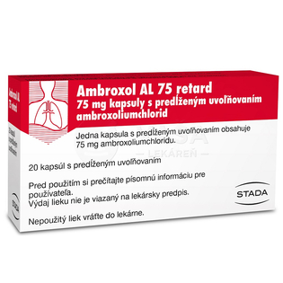 Ambroxol AL 75 mg Retard 20 kapsúl s predĺženým uvoľňovaním