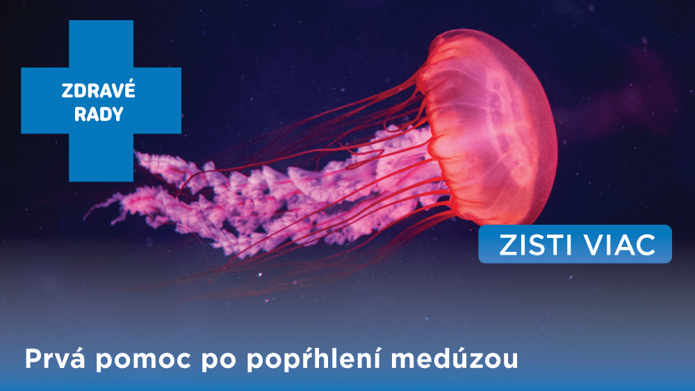 Prvá pomoc po popŕhlení medúzou