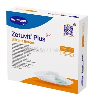 Zetuvit Plus Silicone Border Kompres sterilný (17,5 x 17,5 cm)