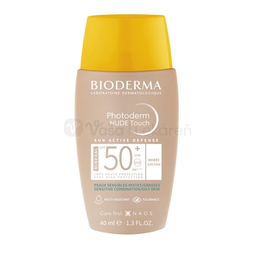 Bioderma Photoderm NUDE Touch tónovací tmavý fluid na opaľovanie SPF50+