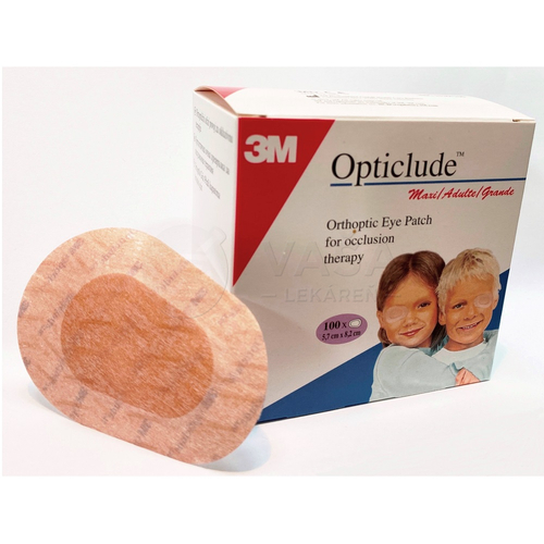 3M Opticlude Maxi Očná náplasť ortoptická na liečbu strabizmu (5,7 x 8,2 cm)