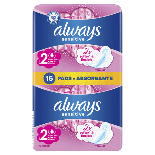 Always Sensitive Super Plus Hygienické vložky (Duopack)