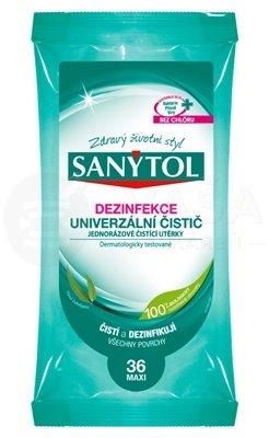 Sanytol Dezinfekcia Univerzálne čistiace utierky Eukalyptus